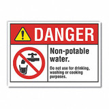 Lyle Potable Water Danger Lbl,3.5x5in,Polyest  LCU4-0146-ND_5X3.5