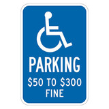 Lyle ADA Handicapped Parking Sign,18" x 12" T1-2080-HI_12x18