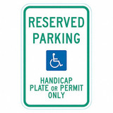 Lyle ADA Handicapped Parking Sign,18" x 12" T1-6248-HI_12x18
