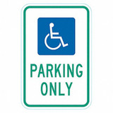 Lyle ADA Handicapped Parking Sign,18" x 12" T1-6264-HI_12x18