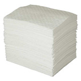 Brady Spc Absorbents Absorb Pad,Oil-Based Liquids,White,PK100 SPC100