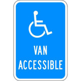 Lyle Handicapped Parking Sign,18" x 12" HC-022-12HA