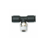 Legris Male Branch Tee,1/4"T,1/8"P,MNPT,PK10 3108 56 11
