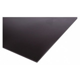 Sim Supply PlstcSheet,UHMWPE,24"x24",0.25"T,Blk,Opq  PS-UHMW-RCY-4