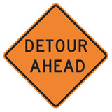 Lyle Detour Ahead Traffic Sign,30" x 30" W20-2D-30HA