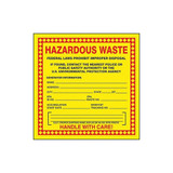 Accuform DOT Handling Label,Waste,6" Label W,PK25 MHZW20EVP