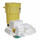 Spilltech Spill Kit,Wheeled Drum,Oil-Based Liquids SPKO-95-WD