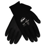 MCR™ Safety Ninja Hpt Pvc Coated Nylon Gloves, Small, Black, Pair N9699S