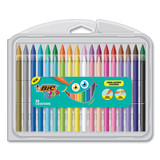 BIC® Kids Coloring Crayons, 36 Assorted Colors, 36/pack BKPCP36AST