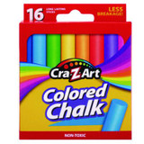 Cra-Z-Art® Colored Chalk, Assorted Colors, 16/pack 1080148