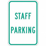 Lyle Staff Parking Sign,18" x 12" T1-1197-DG_12x18