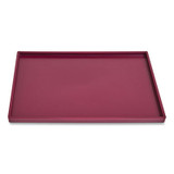 TRU RED™ Slim Stackable Plastic Tray, 6.85 x 9.88 x 0.47, Purple TR55267
