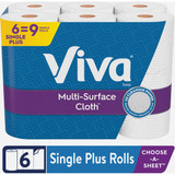 Viva Multi-Surface Cloth Choose-A-Sheet Single Plus Paper Towels (6 Single Plus)