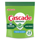 Cascade® Actionpacs, Fresh Scent, 13.5 Oz Bag, 25/pack, 5 Packs/carton 80675