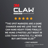Claw 4ct 25lb Claw Hanger 3PH25M-4ES 243206