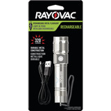 Rayovac LED Metal Rechargeable Flashlight ROVVMHAL8H