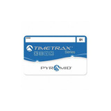 Pyramid Swipe Card,Blue/White,PK50 41304