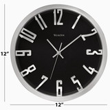 Westclox 12 In. Metallic Silver Wall Clock