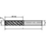 Widia Square End Mill, 0.5 in, Carbide TM5W1S13005S
