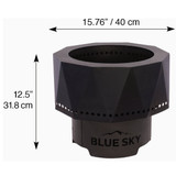 Blue Sky Ridge 15 In. Round Steel Wood-Pellet High Efficiency Smokeless Fire Pit PFP1513 833546