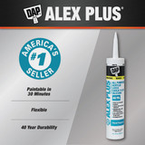 Dap Alex Plus 10.1 Oz. All Purpose White Siliconized Acrylic Latex Caulk