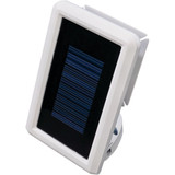 Heath Zenith White Motion Activated Twin Head LED Solar Powered Security Light Fixture, 600-Lumen