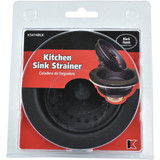 Keeney Work Horse 3-1-2 In. to 4 In. Black Stainless Steel Strainer K5414BLK 463498