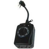 Prime 15A 125V 1875W Black Outdoor Countdown Timer with Photosensor TNOCD002 503732