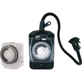 Prime 15A 125V Indoor & Outdoor Timer Set TNO24I12