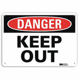 Lyle Danger Sign,7 inx10 in,Plastic  U1-1056-NP_10X7