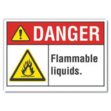 Lyle Flamm Liquid Danger Lbl,3.5x5in,Polyest LCU4-0017-ND_5X3.5