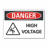 Lyle High Voltage Danger Labl,3.5x5in,Polyest LCU4-0230-ND_5X3.5