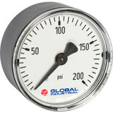 Global Industrial 2"" Pressure Gauge 160 PSI 1/8"" NPT CBM Plastic