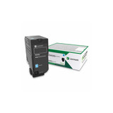 Lexmark™ 74c0hcg High-Yield Toner, 12,000 Page-Yield, Cyan 74C0HCG