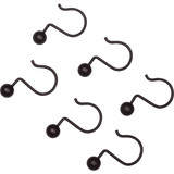 Zenna Home Bronze Aluminum Shower Curtain Ball Hook (12-Count) BH04ALHBL 458491
