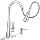 Moen Hadley 1-Handle Pull-Down Kitchen Faucet, Chrome 87245 470296