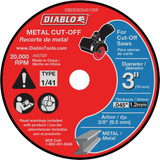 Diablo 3 In. Thin Kerf Metal Cut Off Disc for Cut-Off Saw  DBD030045105F