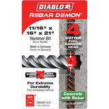 Diablo Rebar Demon 11/16 In. x 16 In. x 21 In. SDS-Max Full Carbide Rotary Hammer Drill Bit