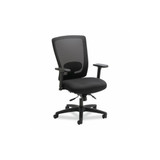 Alera® CHAIR,MESH,MDBK,ADJARM,BK ALENV42M14