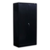 Alera® Standard Assembled Storage Cabinet, 36w x 18d x 72h, Black CME7218BK