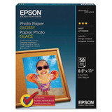 Epson® Glossy Photo Paper, 9.4 mil, 8.5 x 11, Glossy White, 100/Pack S041271