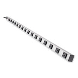 Tripp Lite Vertical Power Strip, 16 Outlets, 15 ft Cord, Silver PS4816