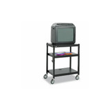 Safco® CART,AV,ADJSTBLE,BK 8932BL