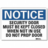 Lyle Notice Sign,10x14in,Reflective Sheeting U5-1513-RD_14X10