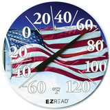 EZRead 12.5 In. Dial Thermometer with American Flag 840-1221