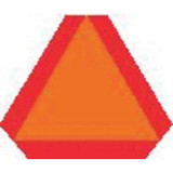 Rockford Silk Screen Process Vehicle Placard,Slow Moving Vehcle Sign SMV-D3-AA