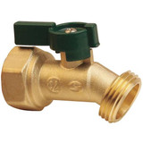 Sim Supply Hose Bibb,Quarter Turn,1/2In, Brass  6PDZ5