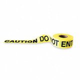 Sim Supply Barricade Tape, Yellow, 1,000 ft L, 3 in  1N956