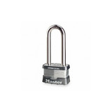 Master Lock Keyed Padlock, 15/16 in,Rectangle,Silver  5KALJ