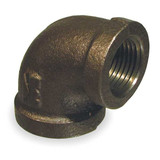 Manufacturer Varies Elbow, 90,Malleable Iron,1 1/2 x 3/4 in 5P453